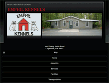 Tablet Screenshot of emphilkennels.com